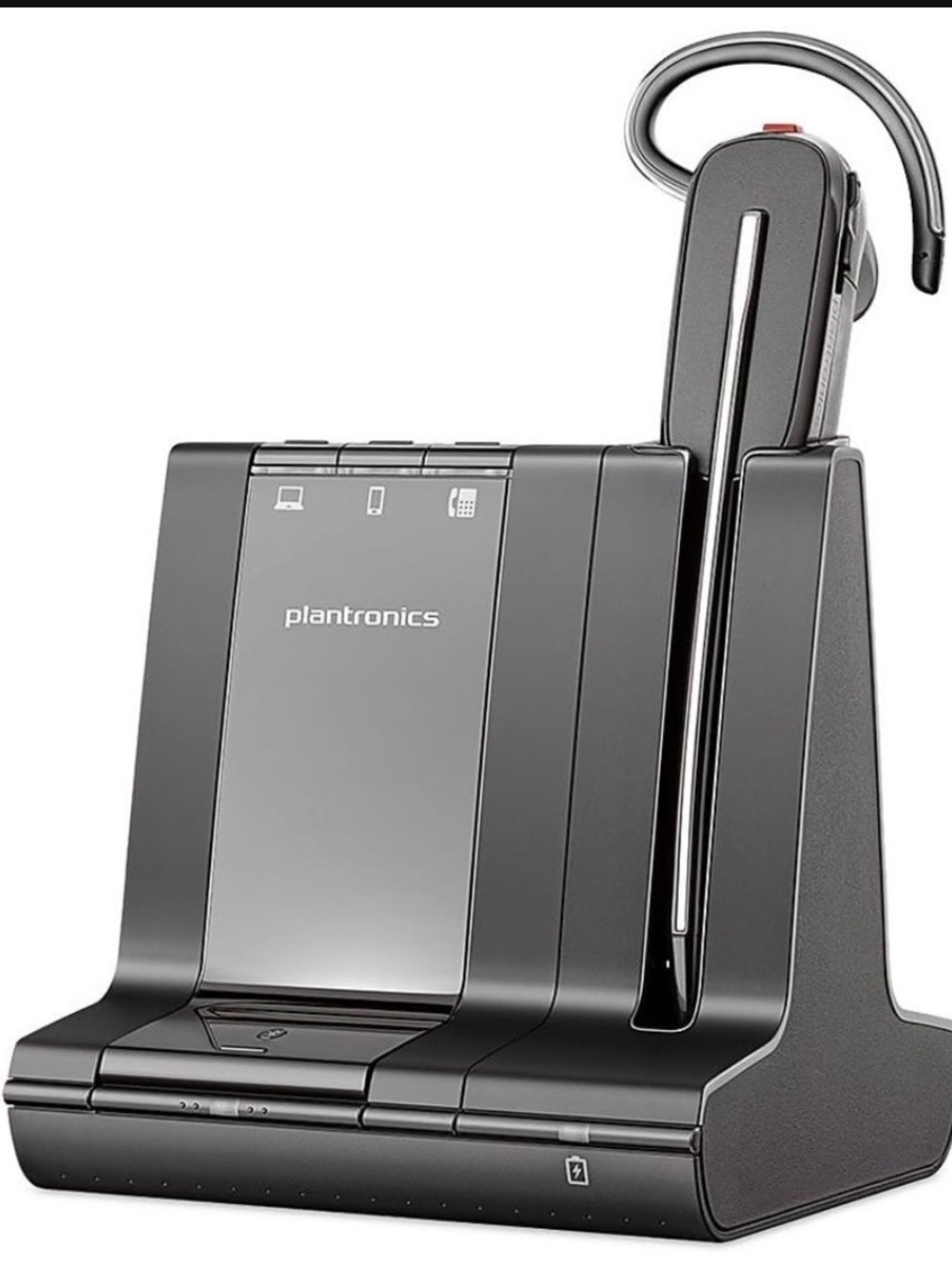 Plantronics Wireless Headset with Charging Dock - Black